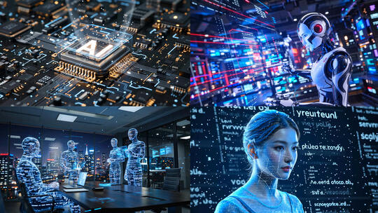 AI智能机器人算力数字人芯片科技模型数据