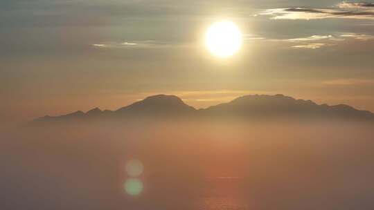 惠州巽寮湾傍晚夕阳航拍