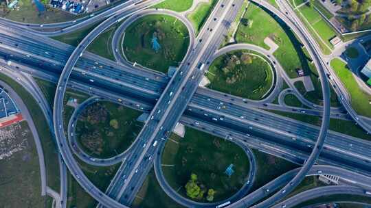 高速公路交叉口交通步道