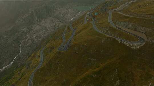 Furka Pass，瑞士，阿尔卑斯山，