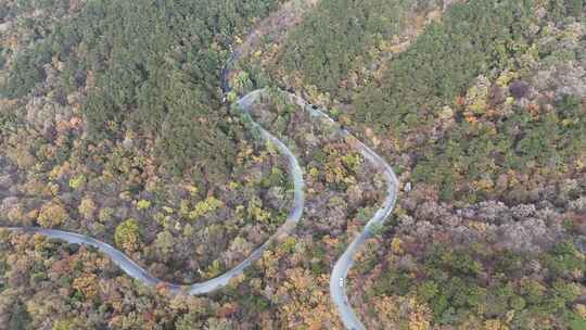 秋天大山公里航拍