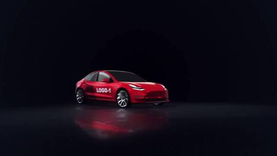 现代科技感汽车新品发布会片场AE模板