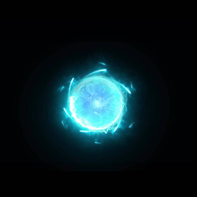 蓝色能量球