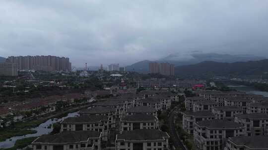 福建连江县潘渡镇的雨后景色