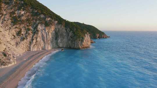 海岸，海滨，天线，海岸线