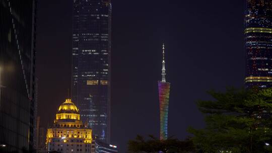 2023最新广州珠江新城花城广场夜景