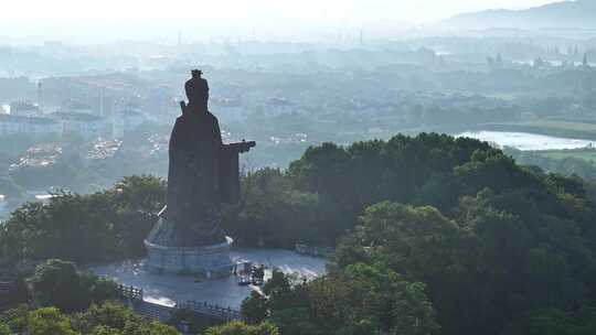 太公山 姜太公 山上寺庙 天目湖