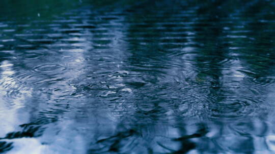 雨滴滴落的声音