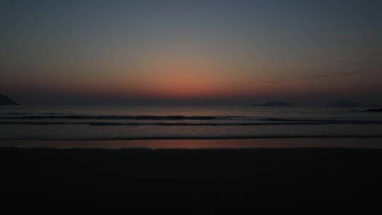海边太阳升起日出延时空镜