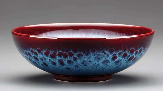 窑变釉陶瓷碗色彩绚丽夺目