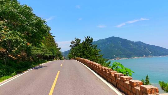 开车旅行路上风景环海公路 -最美环海公路