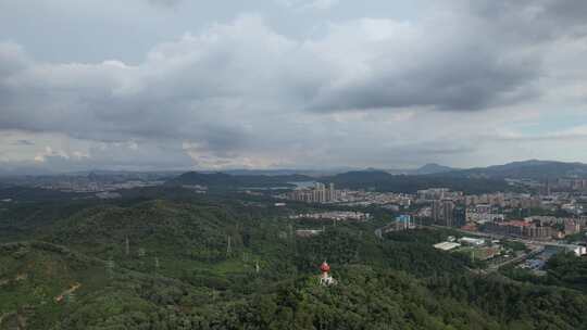 城市山地航拍