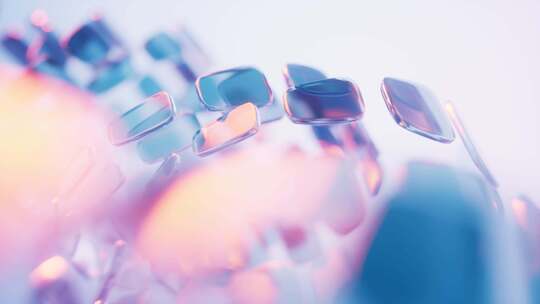 抽象透明玻璃几何体合集