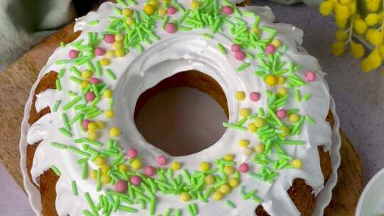 甜甜圈蛋糕视频素材模板下载
