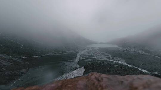 雨崩冰湖延时摄影