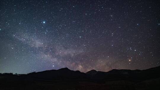 甘肃天祝马牙雪山星空银河延时素材