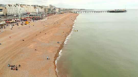 英国布莱顿海滩金沙航空视频