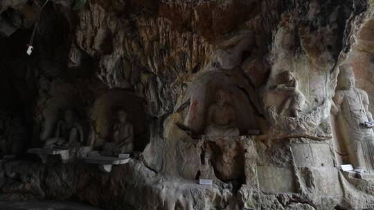 杭州西湖景区烟霞洞塑像
