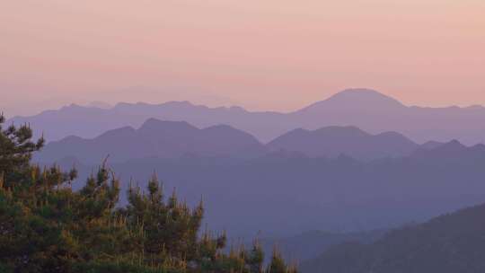 杭州临安大明山牵牛岗群山风景