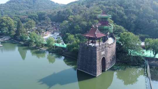 武汉东湖风景区航拍