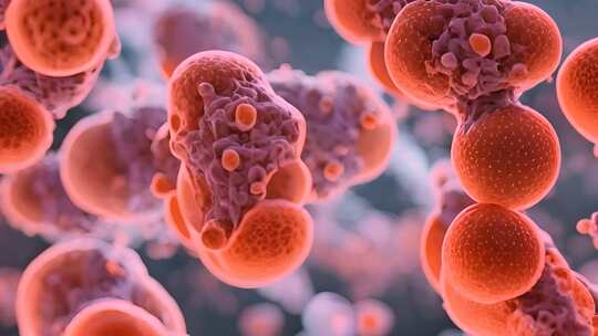 癌细胞诡异病毒变异细菌微生物微观世界医学视频素材模板下载
