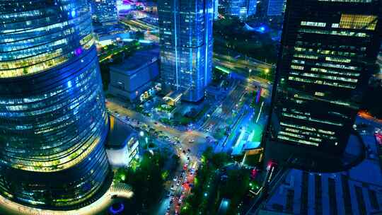 上海夜景 科技感城市夜景