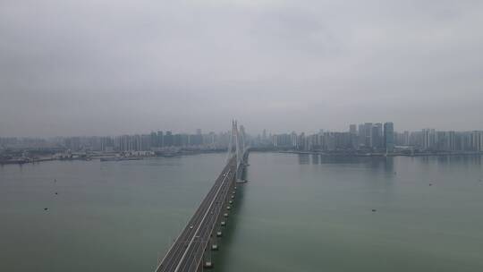 湛江海湾大桥航拍视频素材模板下载