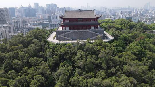 福建福州镇海楼地标建筑航拍