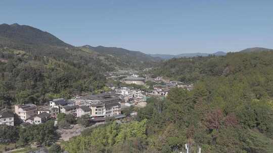 龙岩-永定土楼 远景后拉前推运镜