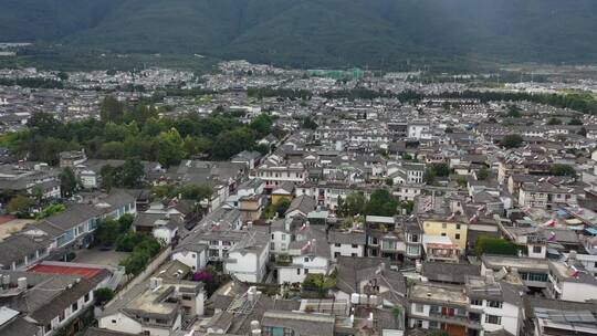 云南大理古城建筑风光航拍