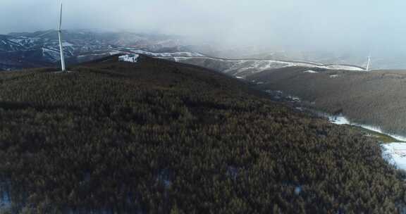 张家口崇礼雪山森林4k