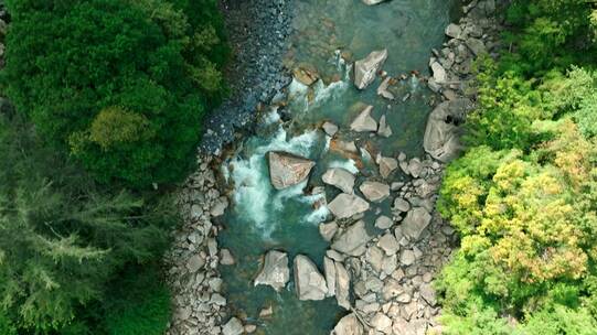 山间水溪流