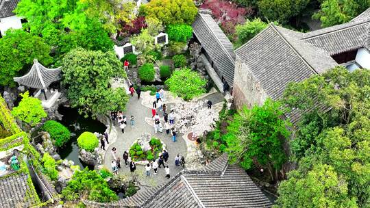 扬州何园旅游景区古建筑城市宣传片航拍实拍