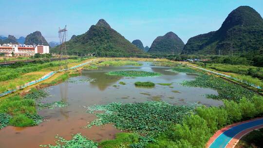 视频合集航拍广西贺州的山景