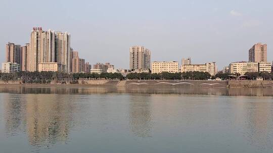 湖南衡阳湘江城市风光