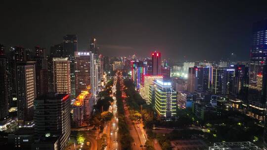 深圳 深圳夜景 夜景 航拍 科技园