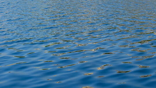 蓝色 湖水 湖面 江面 水面 波纹 水波
