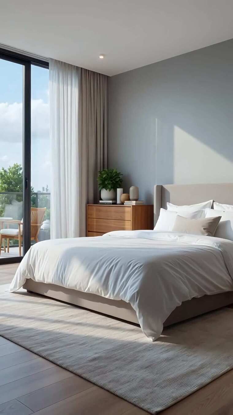 现代风格卧室室内场景