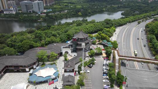 广西南宁城市地标建筑航拍