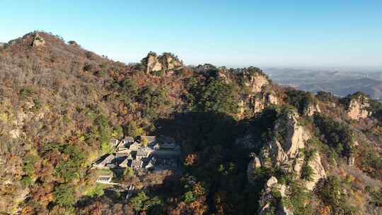 航拍辽宁千山大安寺