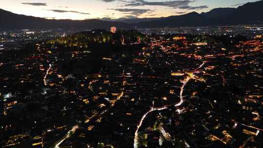 丽江古城夜景