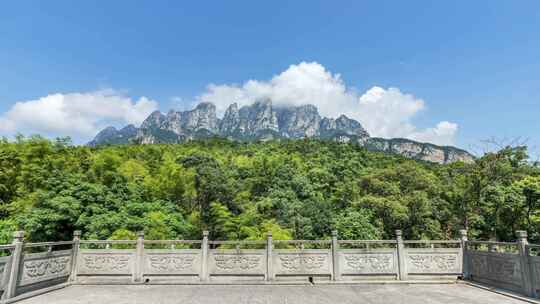 江西庐山五老峰白云出岫清新自然美景延时