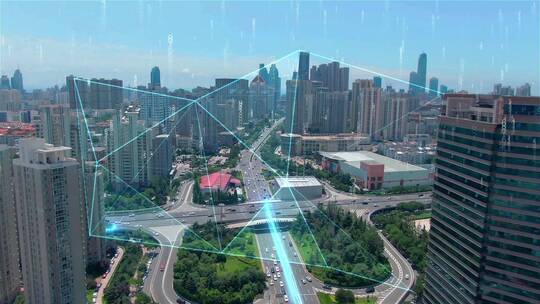 科技城市特效-智慧城市特效演示视频素材模板下载
