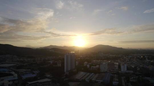 广州银坑岭火炉山白云山朝阳夕阳清晨黄昏