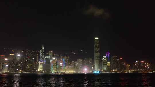 香港维多利亚港夜景视频8K