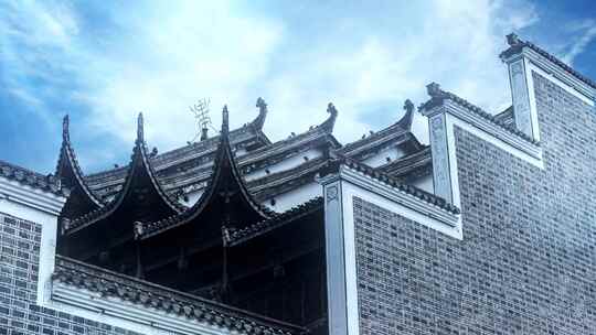 中国飞檐建筑
