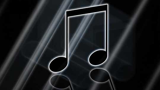 发光音符特效画面