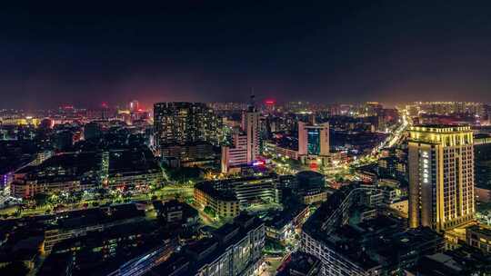 揭阳夜景延时 揭阳夜景 揭阳市电信大楼