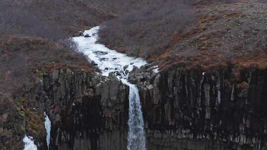 冰，水，瀑布，雪