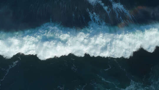 唯美大气海洋海浪航拍俯拍